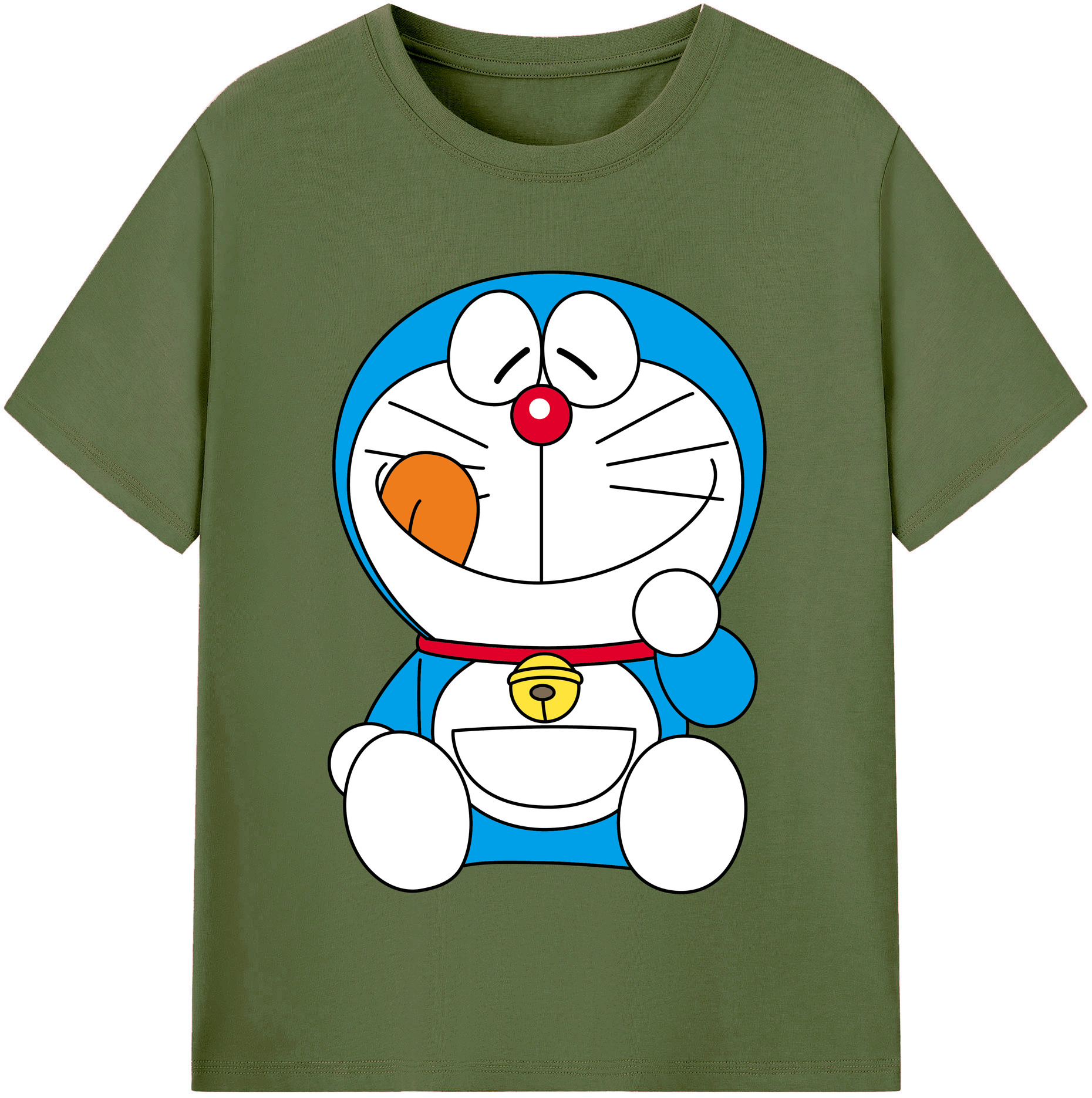 （画像用） ドラえもん Doraemon 綿100％半袖Tシャツ（フロントプリント）